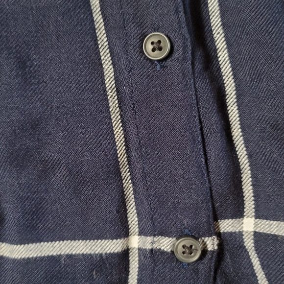 PLAID BUTTON FRONT LUCKY BRAND DRESS SIZE SMALL - Picture 2 of 9